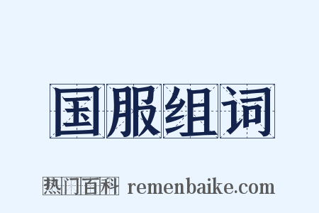 国服组词是什么意思的图片